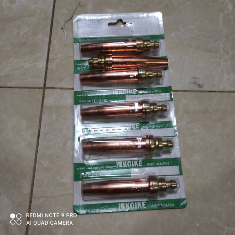 Jual Nozzle Gas Cutting tip koike no 3 no 2 1 pcs type 102HC Shopee