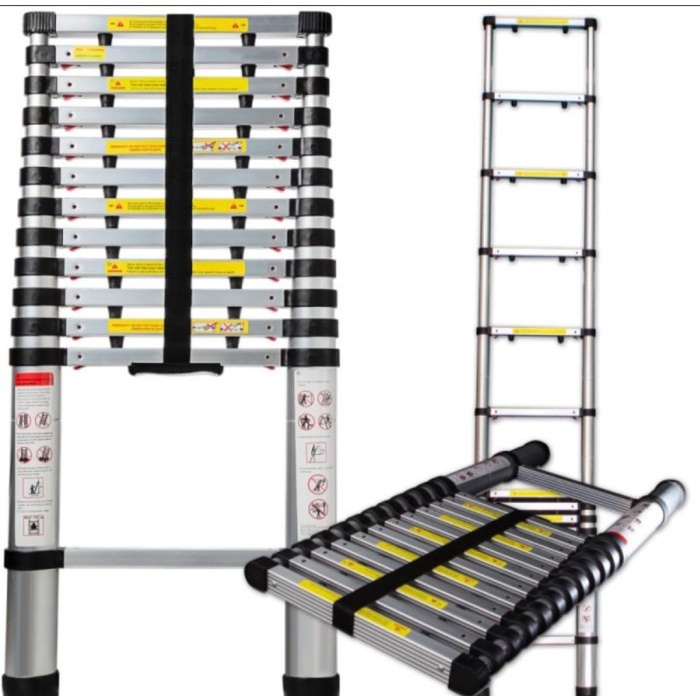 Tangga MOLLAR / tangga Lipat Teleskopik 5.6 Meter - Single Telescopic