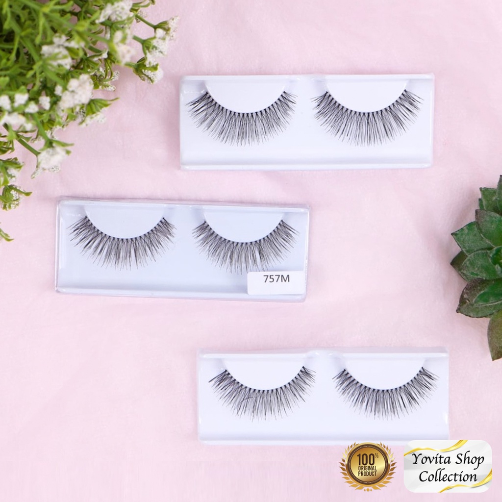 Bulu Mata Palsu Natural Varian 757M. Fake Eyelash Handmade Premium