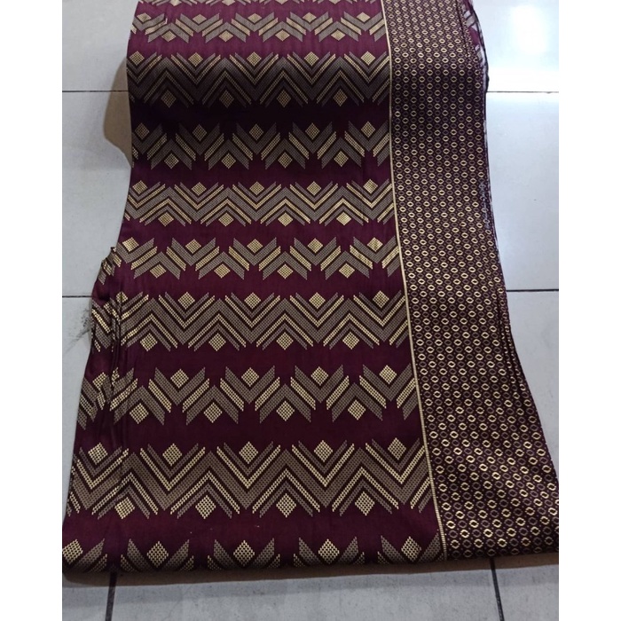 Kain Bahan Batik Katun Motif Songket / Kain Batik Katun Prada By Qq