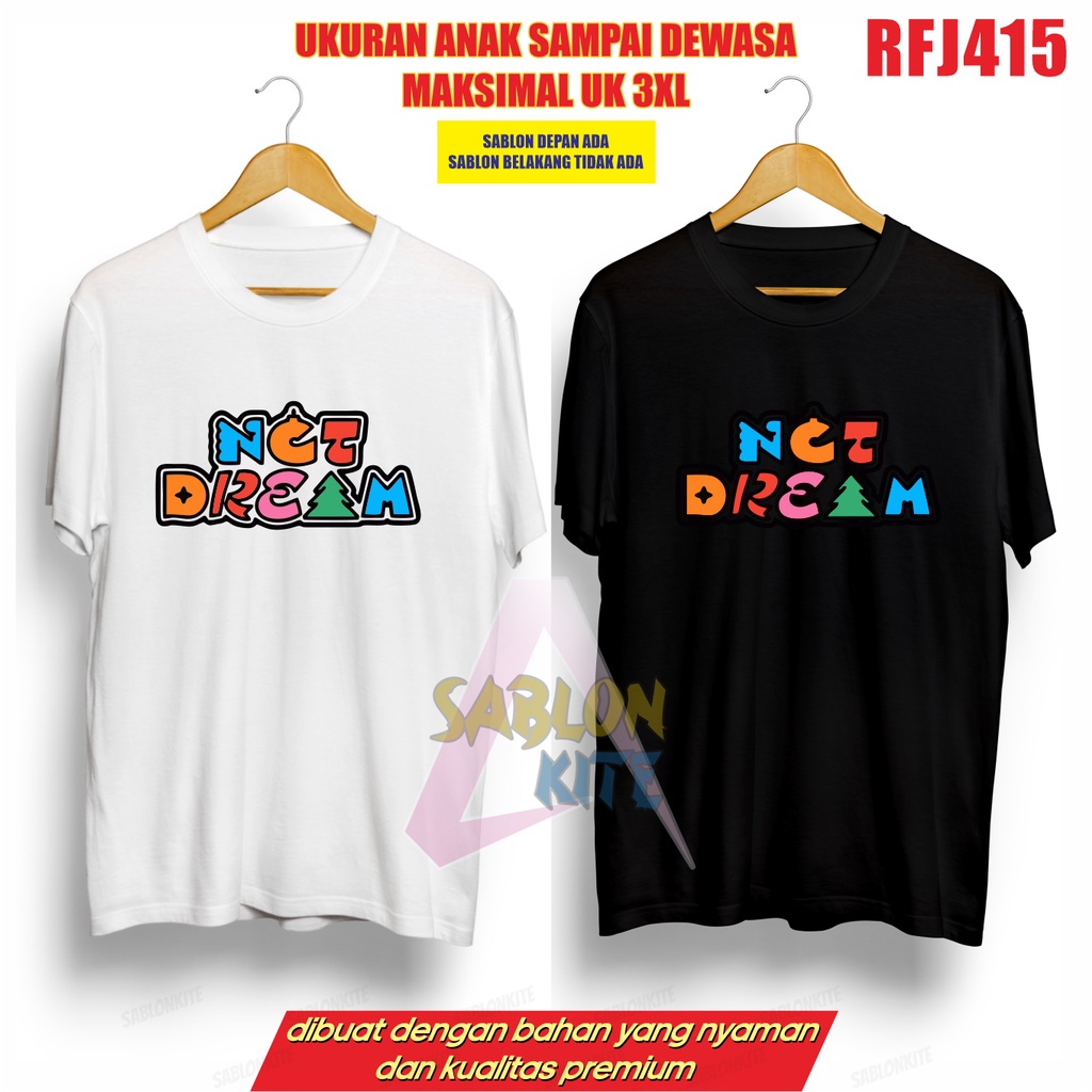 MURAH!!! KAOS KPOP NCTDREAM LOGO BARU RFJ415 UP TO 3XL