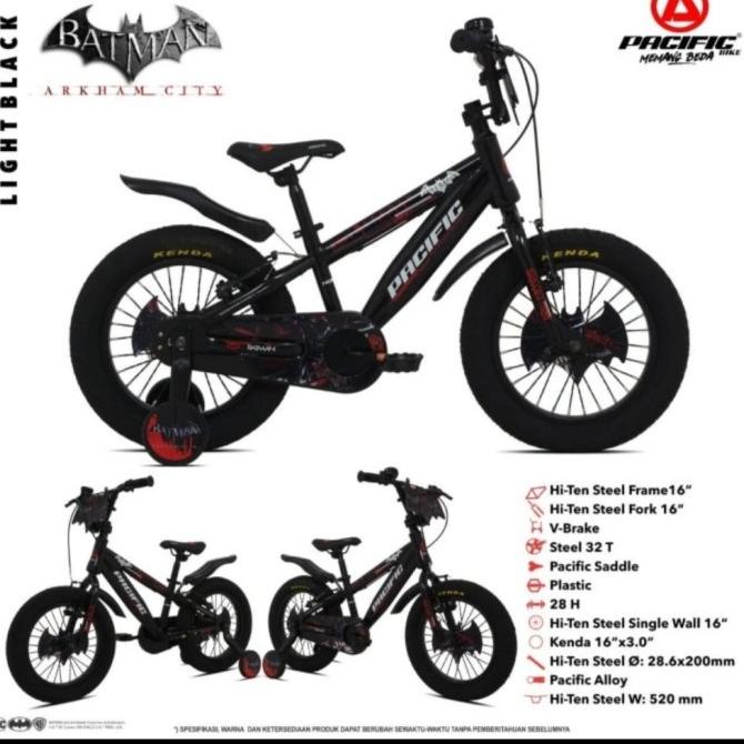 Sepeda Anak Bmx 16 Inch Pacific Batman Ban Besar #Original