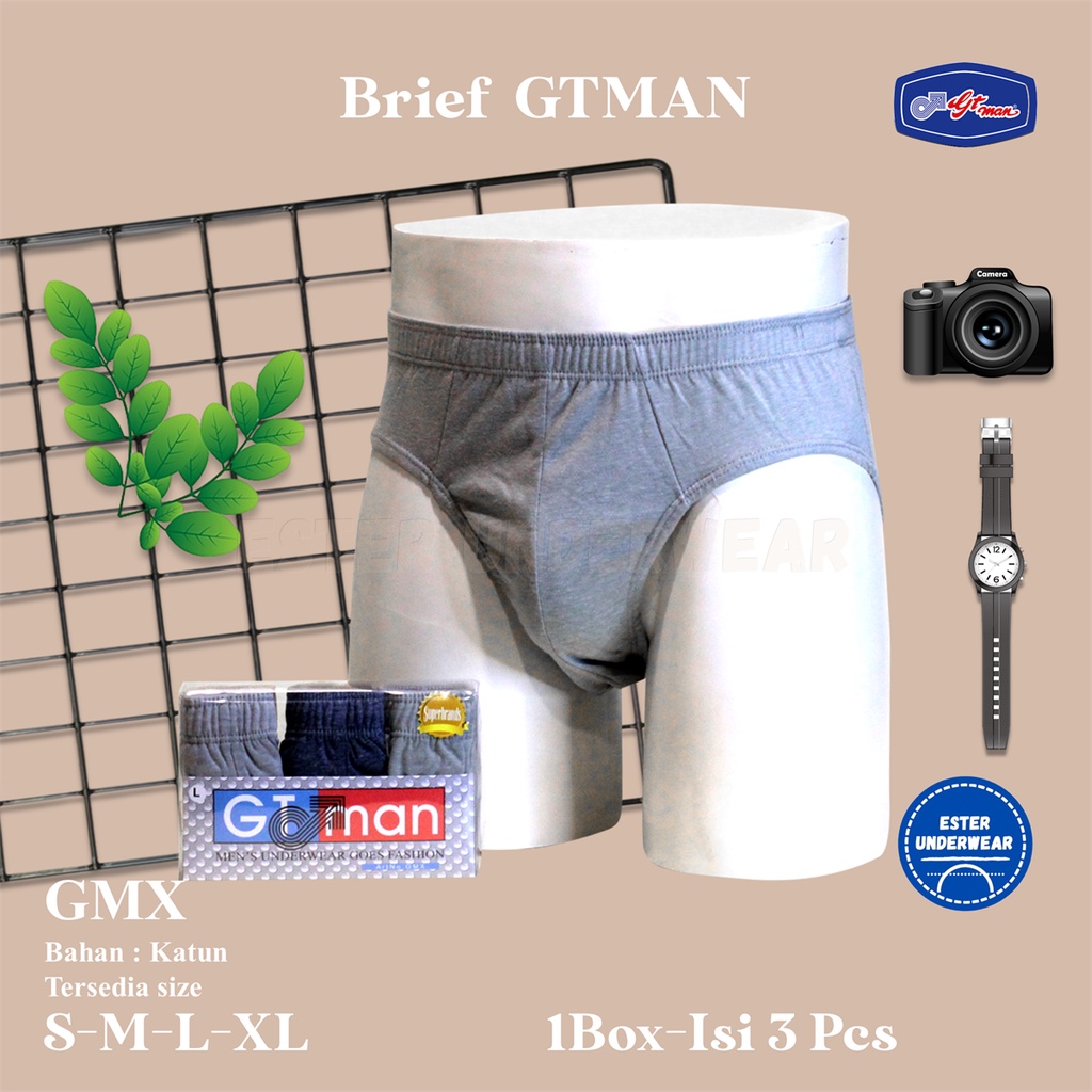 Celana Dalam Pria  GTMAN GMX ISI 3 PCS