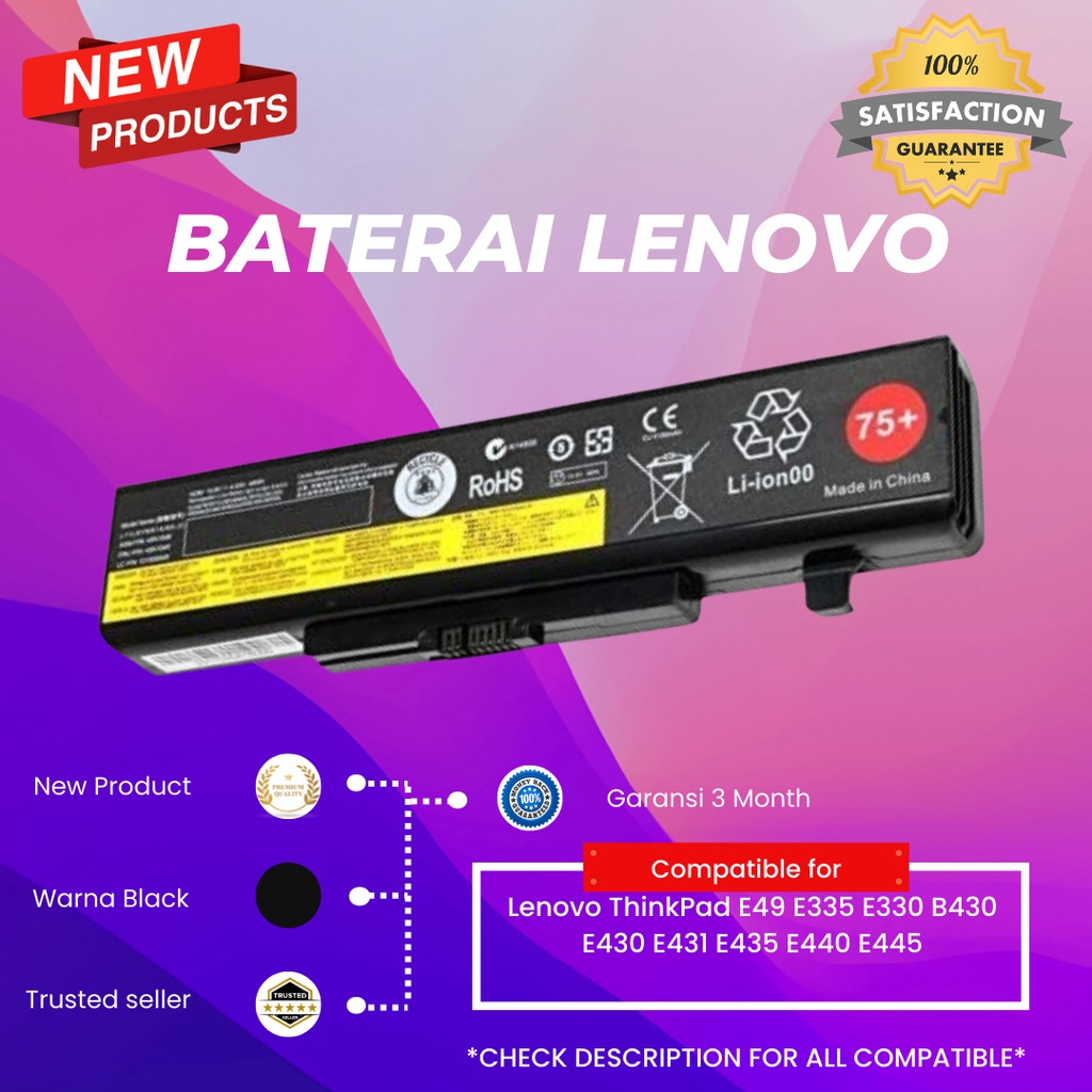Baterai Laptop Lenovo ThinkPad E49 E335 E330 B430 E430 E431 E435 E440 E445
