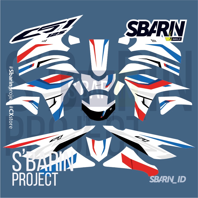 Decal Honda CS1 - BM Sport I Sbarin Project