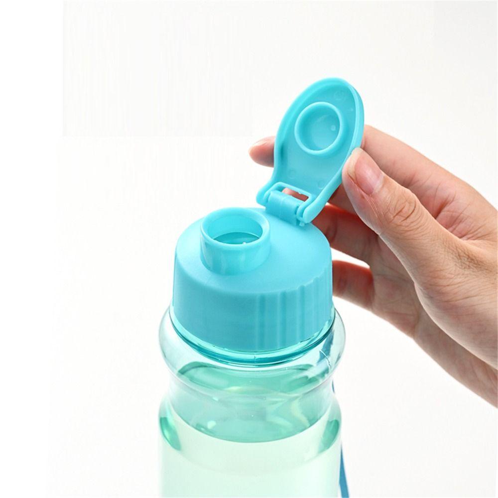 Populer Botol Air Minum 650ML Portable Sport Plastik Transparan