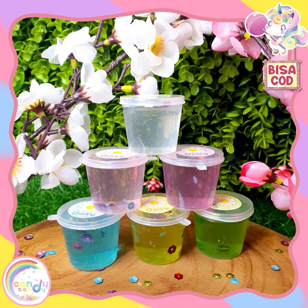 Slime Daisy Mini Cup 25ml by CandyCandy.idn