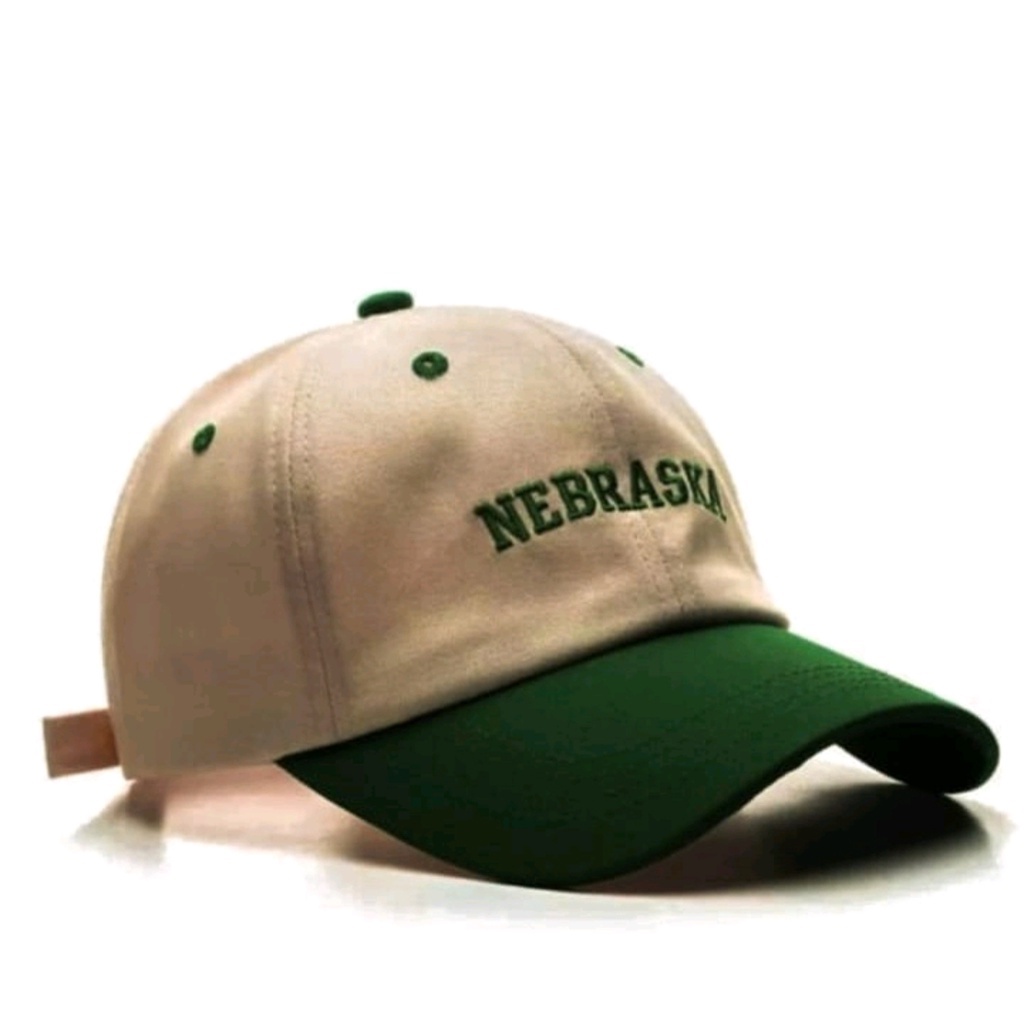 Lagi Trend Topi Baseball Pria Distro Bordir NEBRASKA / Topi Unisex Combinasi Terbaru 2023 Bahan Rafel Tebal Cakop Besi Real Pict