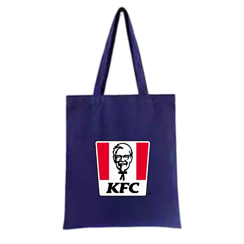 TOTE BAG KANVAS RESLETING PRIA WANITA / TOTEBAG TAS TERMURAH KFC /TOTE BAG TAS PRIA WANITA HITAM KANVAS TERMURAH