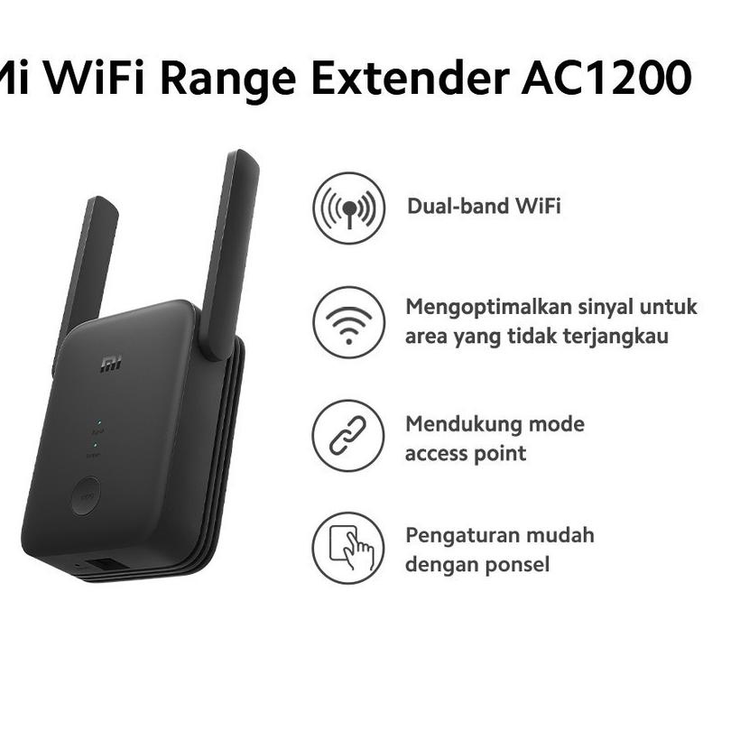 Jual Langsung Kirim NEW COD XIAOMI EXTENDER PRO AC1200 MI WIFI REPEATER