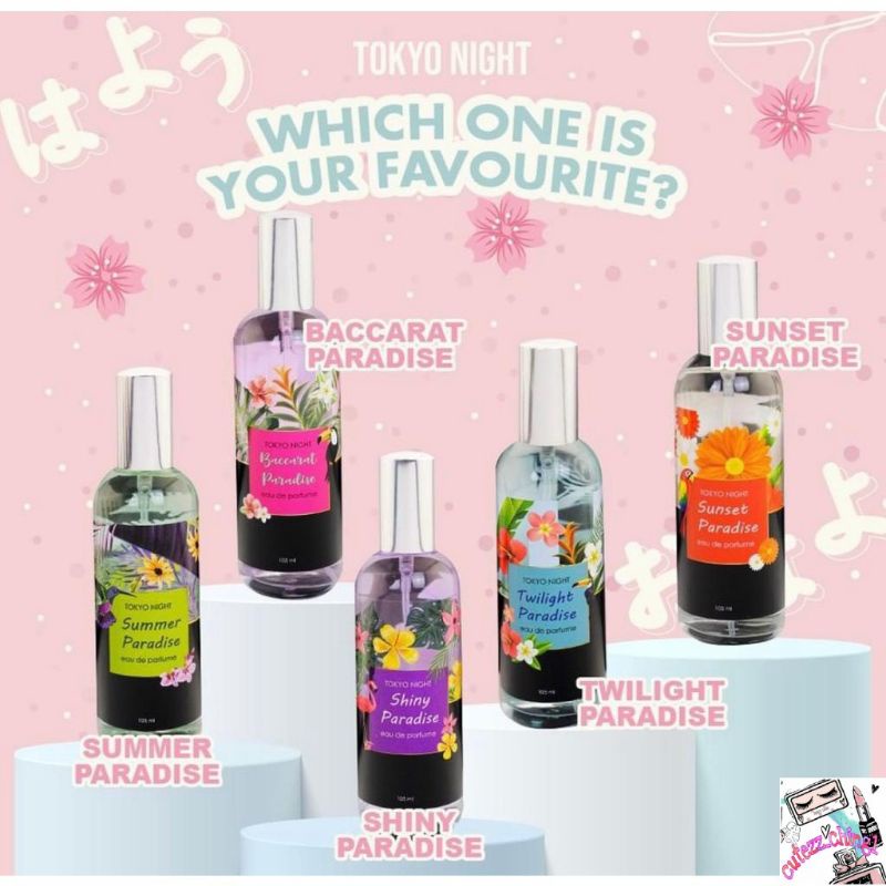 ☃️Cutezz_Ching1☃️ Tokyo Night Paradise Series Eau De Parfum 105ml