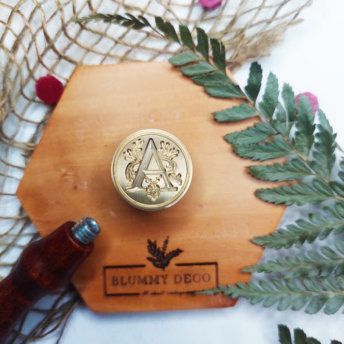 

✨NEW✨ - (A-Z) Wax Seal Stamp ALPHABET Segel Surat Vintage Kepala Stempel Lilin - A
