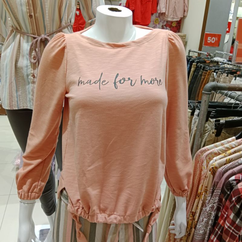 Exit Blouse wanita detail bawah kerut Tali