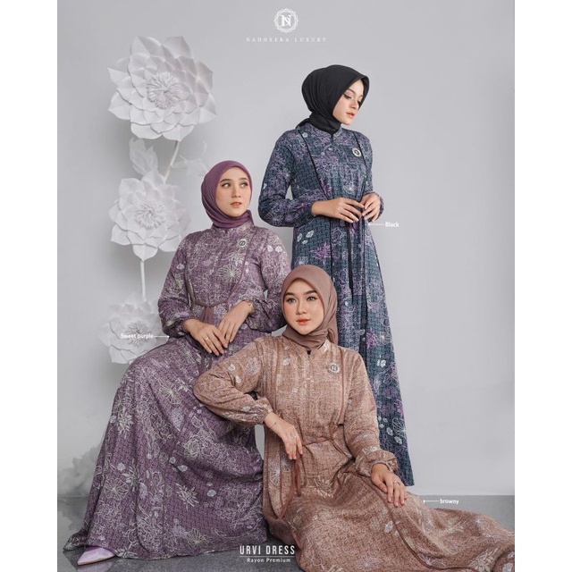 URVI DRESS BUSUI FRIENDLY ADEM BY NADHEERA LUXURY