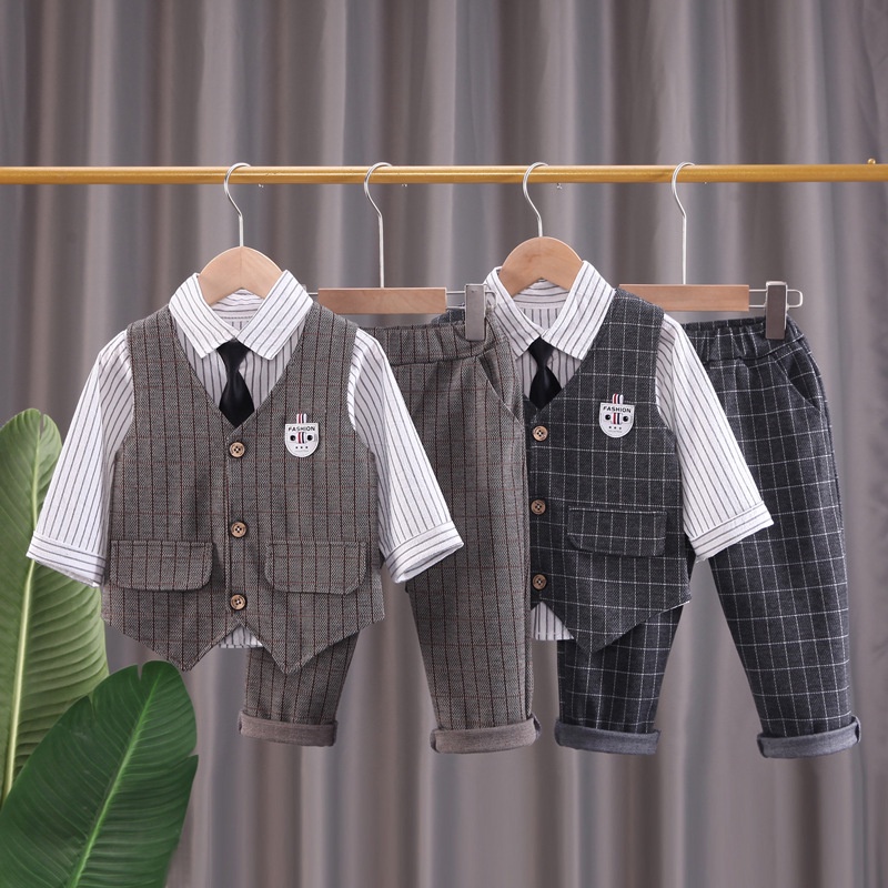 Setelan Jas Anak Laki Laki Tuxedo JAYDEN Pakaian Pesta Formal Anak Import