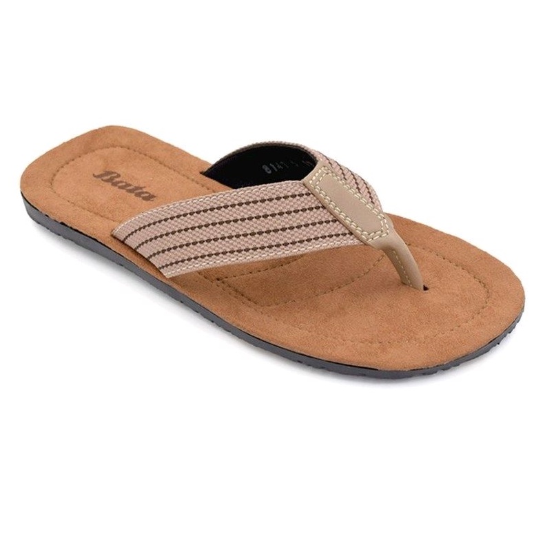 Bata Sandal Pria Quador Light Brown