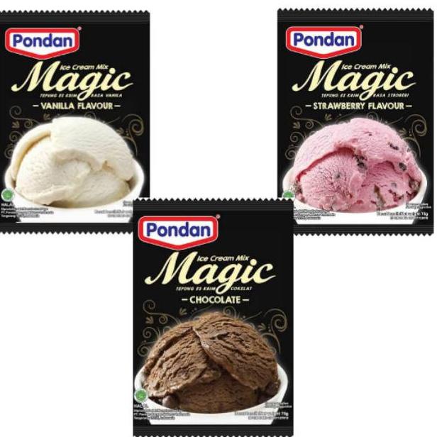 

ュ bubuk es krim pondan magic ice cream all variant instan 75gram ⇕