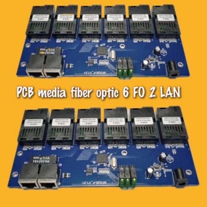 Media Converter 6Fo 2Lan Board Only