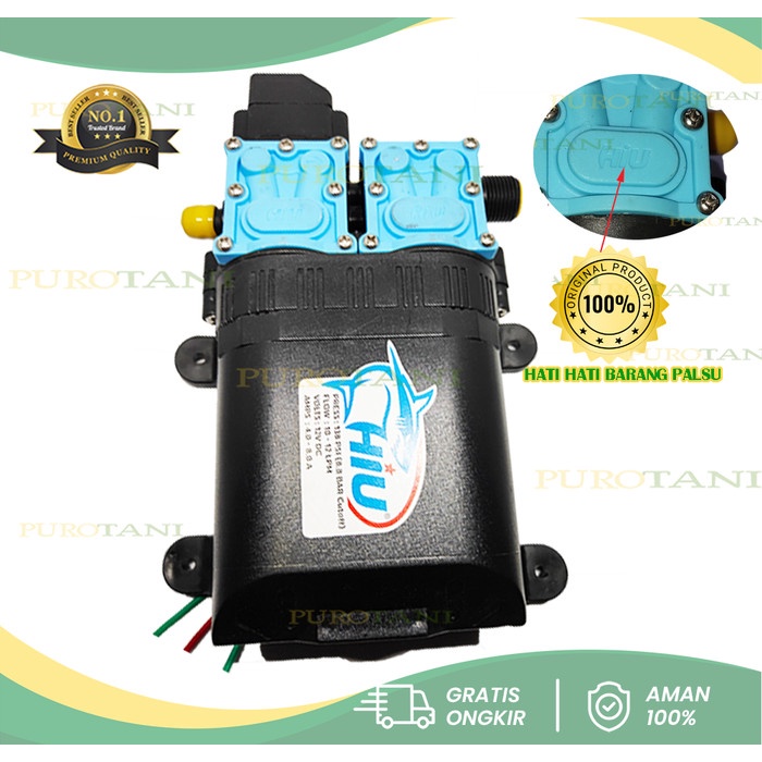 Pompa DC HIU Dual Pump Bigpump 138psi 8.8 Bar Dinamo Double Pompa 12 V