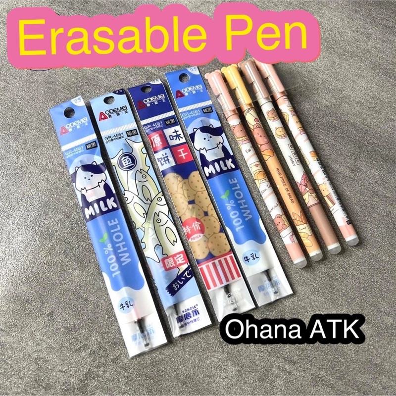

PAKET PULPEN BISA DIHAPUS FREE REFILL PEN HAPUS PEN ERASABLE BISA COD