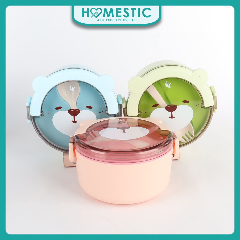Kotak Makan Siang Portable Motif Kartun / Kotak Makan Siang Motif Kartun Lucu / Kotak Makan Siang Anak Motif Kartun