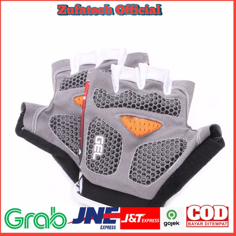 STARQQN Sarung Tangan Olahraga dengan 3D Shockproof Gel Size L - Blue