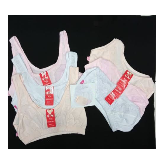 3 Pcs Miniset Renda Golden Nick - Miniset Anak Perempuan - Mix 3 Warna