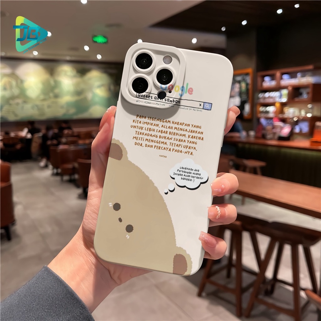 CUSTOM CASE SOFTCASE SILIKON PROCAMERA GOGGLE BEAR CUSTOM XIAOMI REDMI 6A 8 8A PRO 9 9A 9C 10A NOTE 8 9 10 10S POCO M3 M4 JB6482