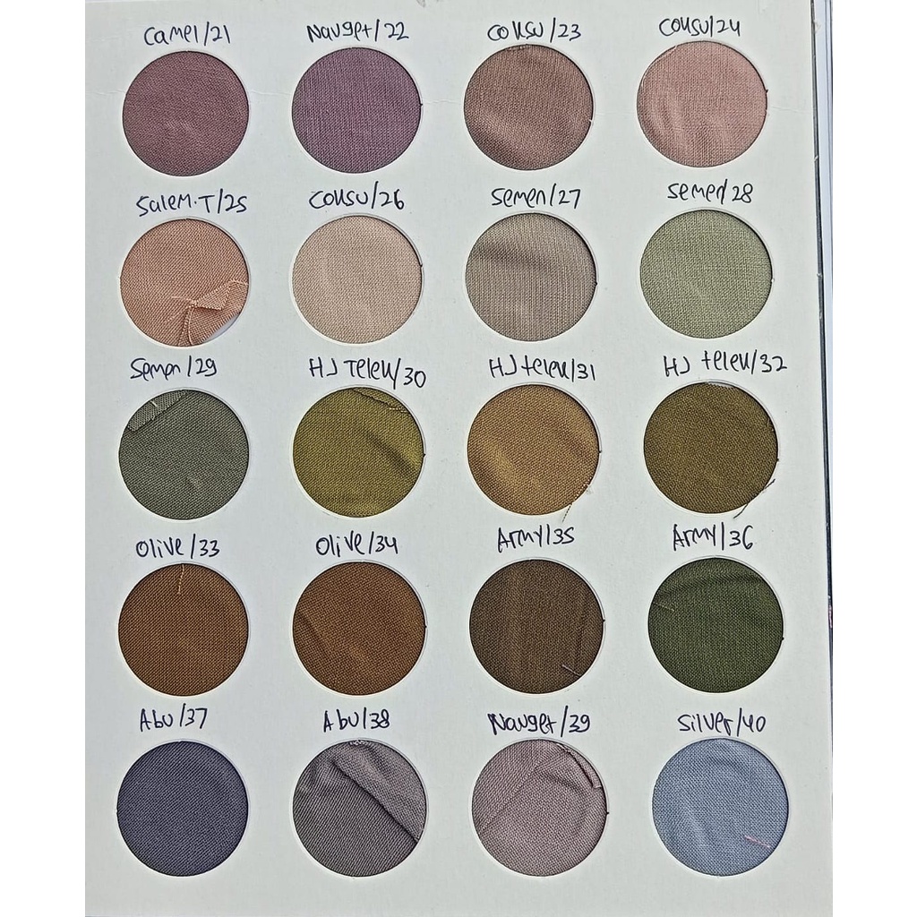 Kain Rayon Polos Premium Meteran Halus / Santung Import