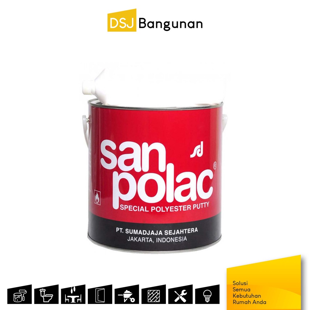 Sanpolac Dempul 4kg + Hardener