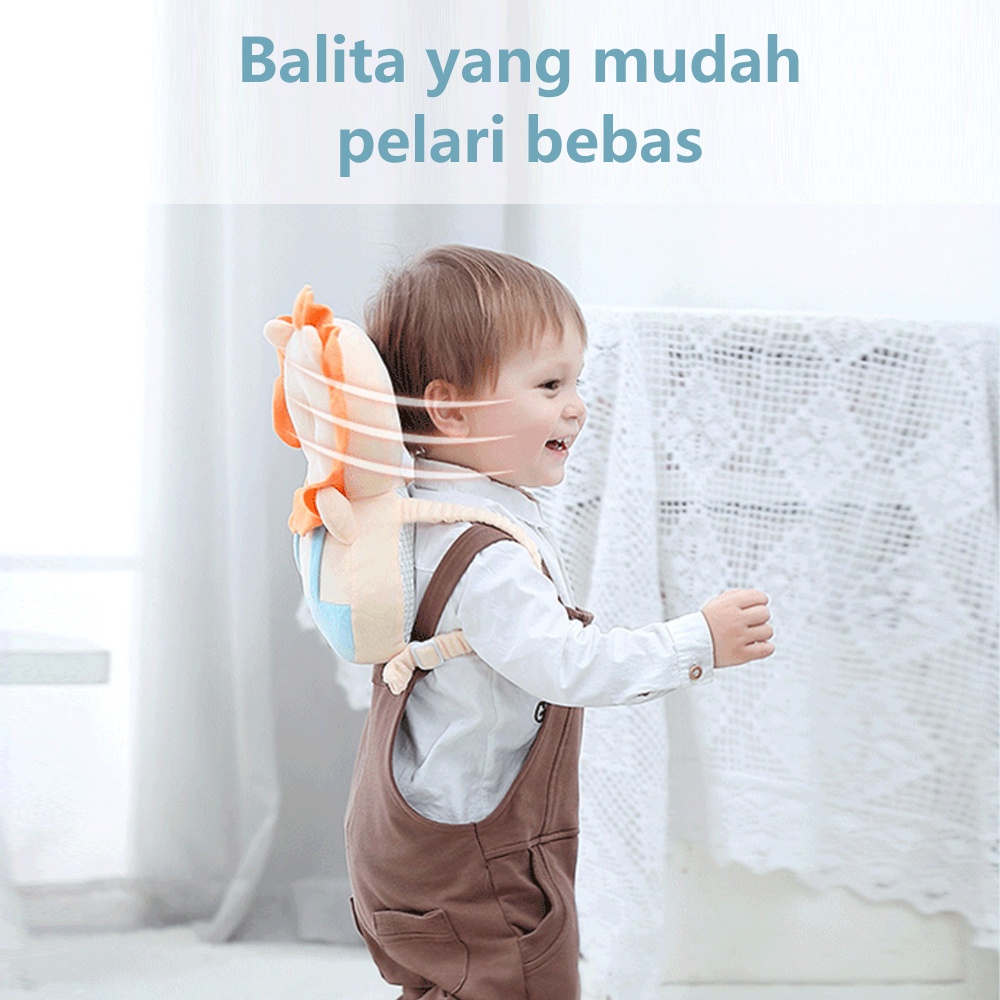 Lakhu Bantal Pelindung Kepala Bayi Anti Jatuh Bantal Belajar Jalan Baby Head Protector Ransel