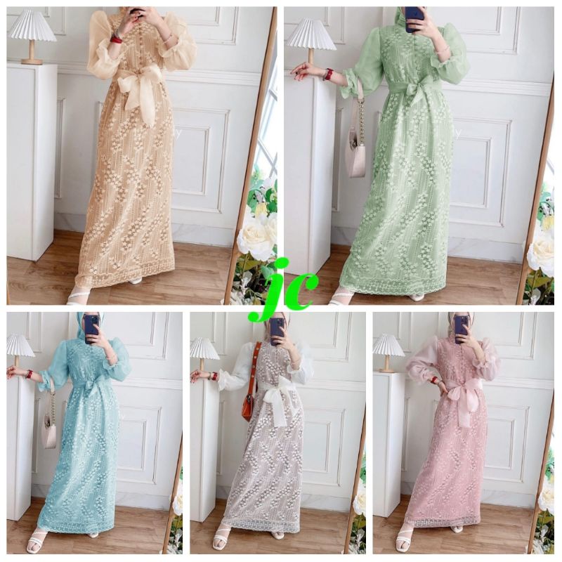 JCZR - Luis Dress / Dress Wanita Mewah / Dress Wanita Muslimah Terbaru