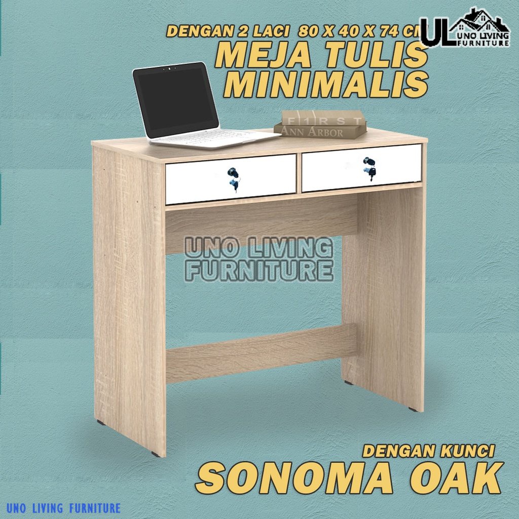 MTK 80 2L MEJA TULIS MEJA KERJA MEJA BELAJAR MEJA DESK MEJA KOMPUTER MEJA TULIS MINIMALIS MEJA KANTOR MEJA RIAS MEJA DENGAN LACI MEJA MINIMALIS