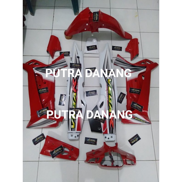 Cover Body Vega R Lama Full Set Halus 2004-2005 Merah Putih Yamaha Vega R Lama