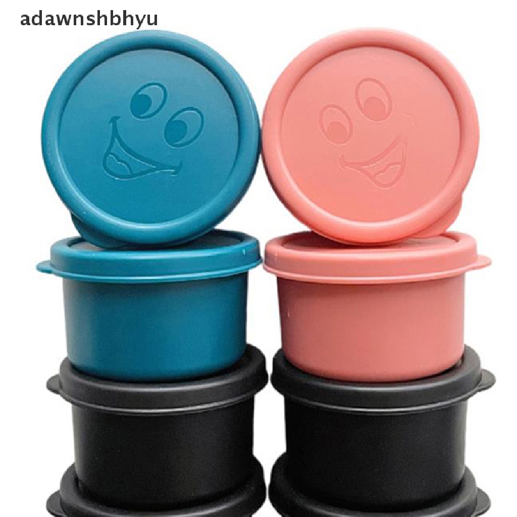 Adawnshbhyu Reusable Sauce Container Cup Kotak Makan Dengan Tutup Wadah Penyimpanan Makanan Kecil ID