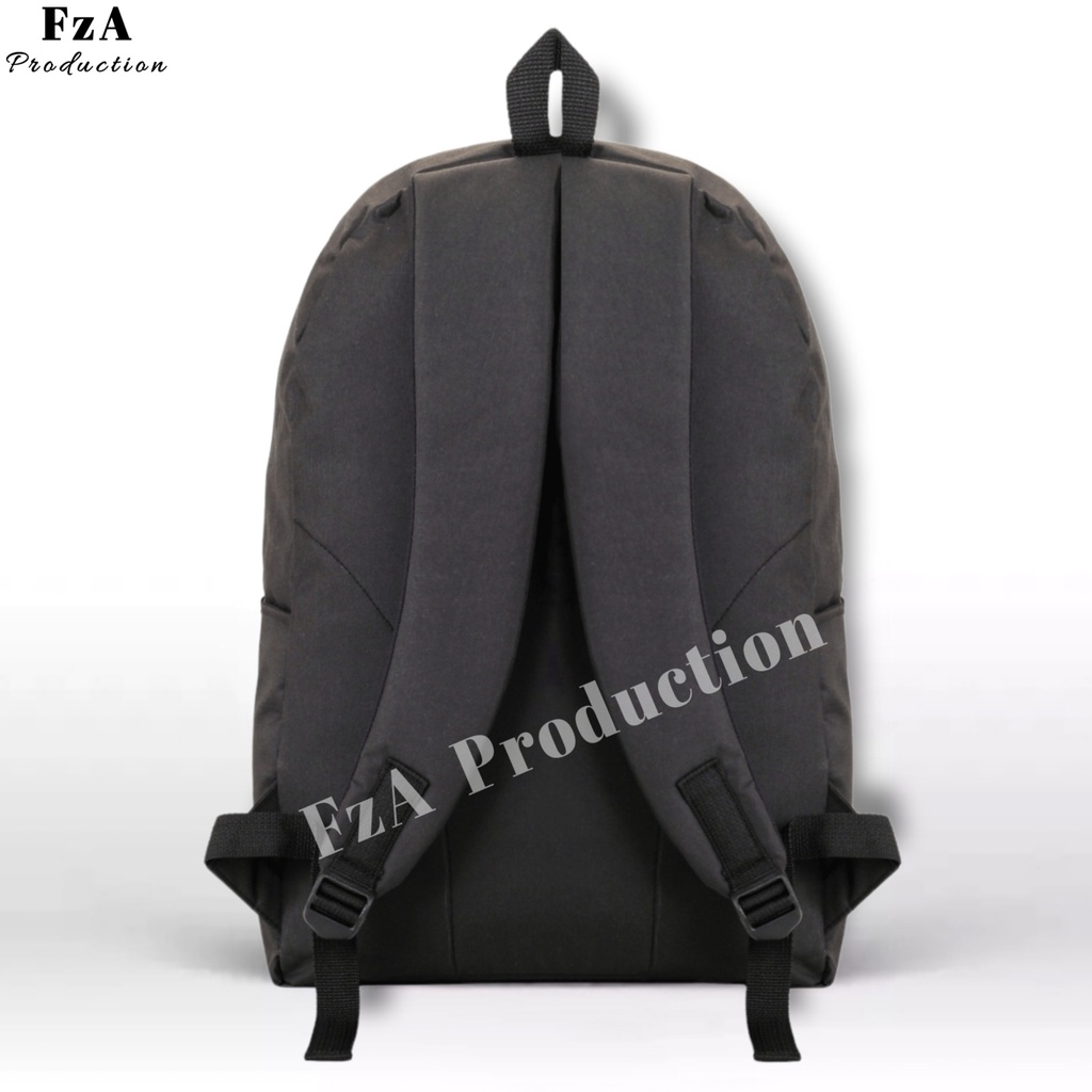 FzA Official - Tas Ransel Punggung Distro Casual Pria Wanita / Tas Ransel Laptop Original - Black Blue DNM