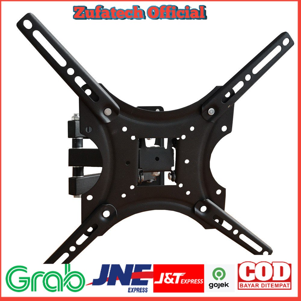 CNXD Telescopic TV Bracket Tilt Mount 200x200 Pitch for 32-55 Inch - X400 - Black