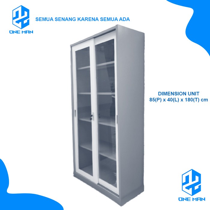 

FREE ONGKIR LEMARI BESI KANTOR LEMARI BESI ARSIP LEMARI SLIDING KACA Code 3939