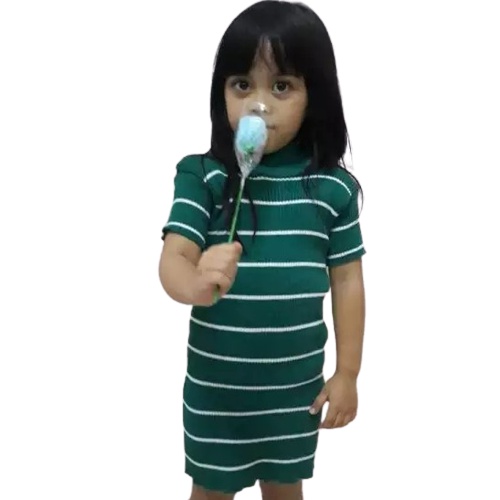 TokoMilkan - Baju Rajut Anak Perempuan Lucu KALILA STRIP KIDS | Dress Anak Perempuan