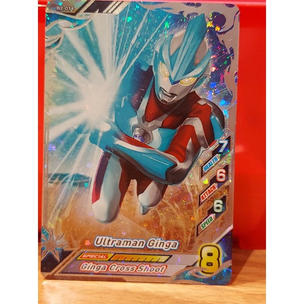 ULTRAMAN GINGA SILVER RARE KARTU ULTRAMAN FUSHION FIGHT R/B VER 2