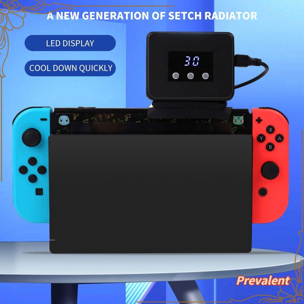 Preva Cooling Fan LED Display Untuk Nintendo Switch Charger Dock Heatsink