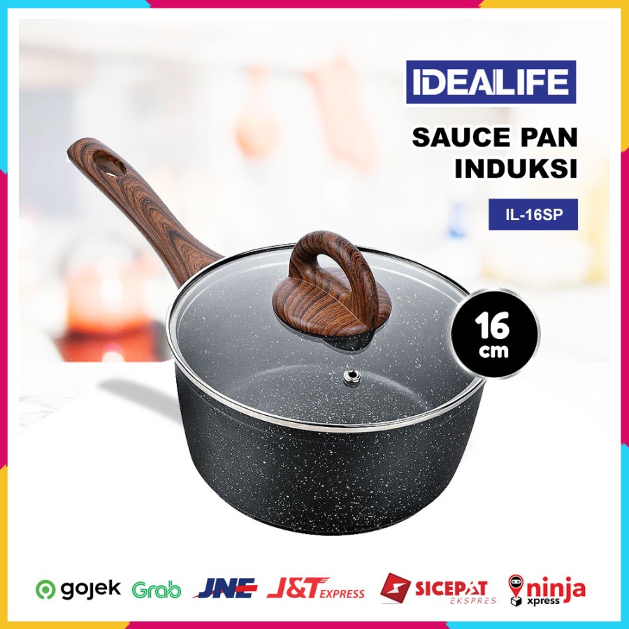 IDEALIFE IL-16SP - Saucepan Cookware - Panci Saus (16cm)