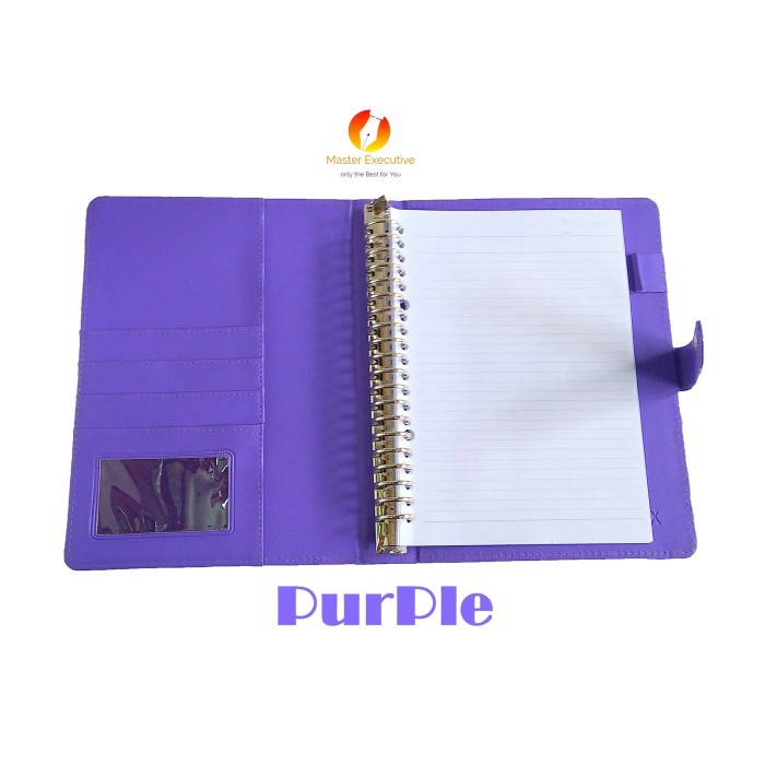 

ONIX PURPLE / UNGU BINDER KULIT KANCING EXCLUSIVE 20 RING A5 CAMPUS