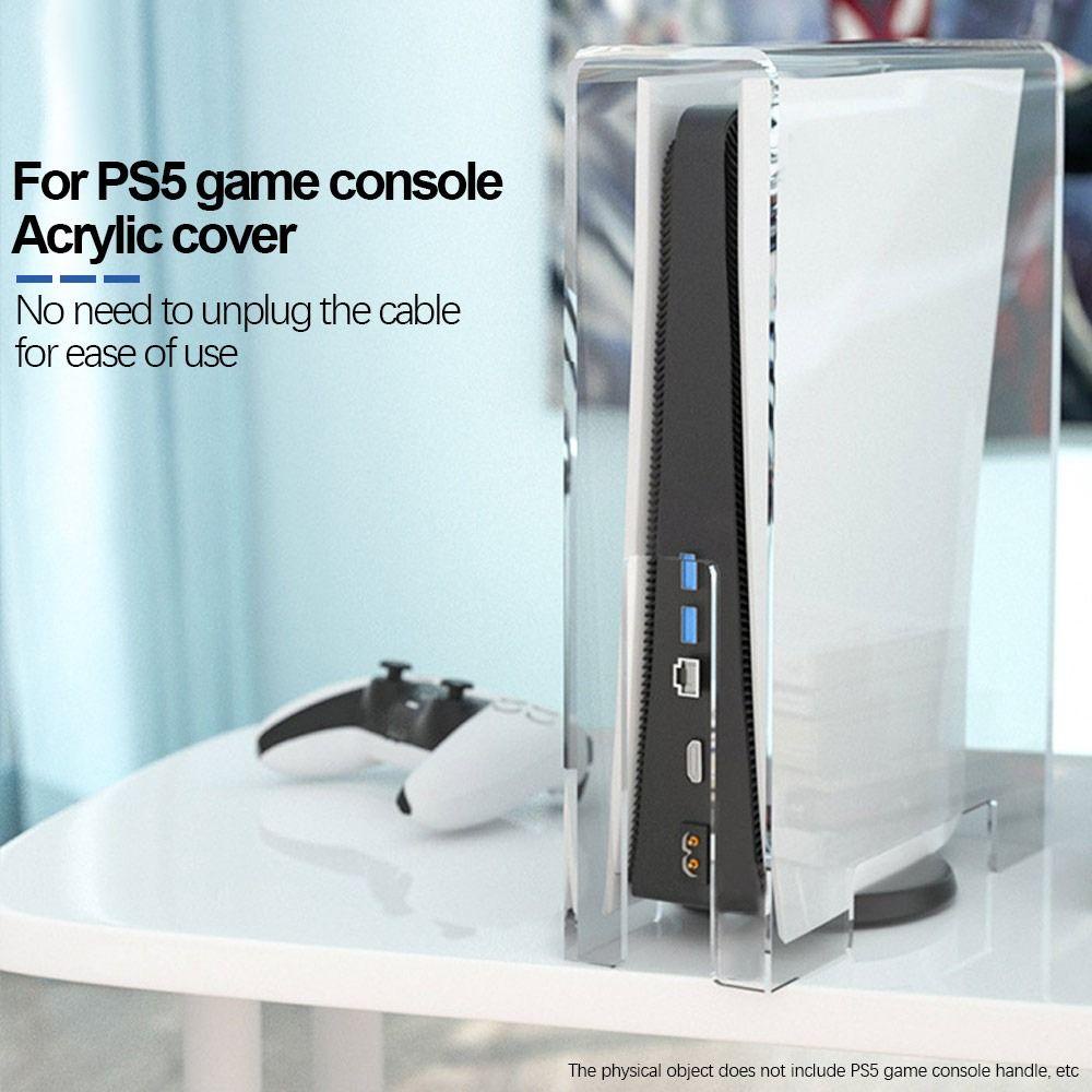 POPULAR Populer Casing Tahan Debu Cover Host Konsol Game Akrilik Bening Untuk PS5