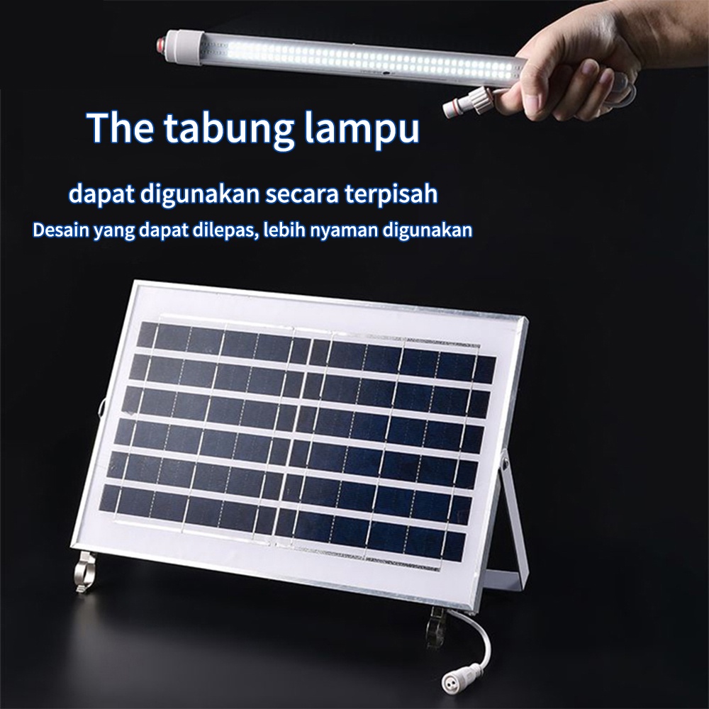 BENIH Garansi Satu Tahun Solar Tube lampu neon 100W Emergency Lampu Outdoor Solar Garden Light IP67 Waterproof High Quality Solar Lampu Dengan Remote Control Cocok untuk indoor dan outdoor