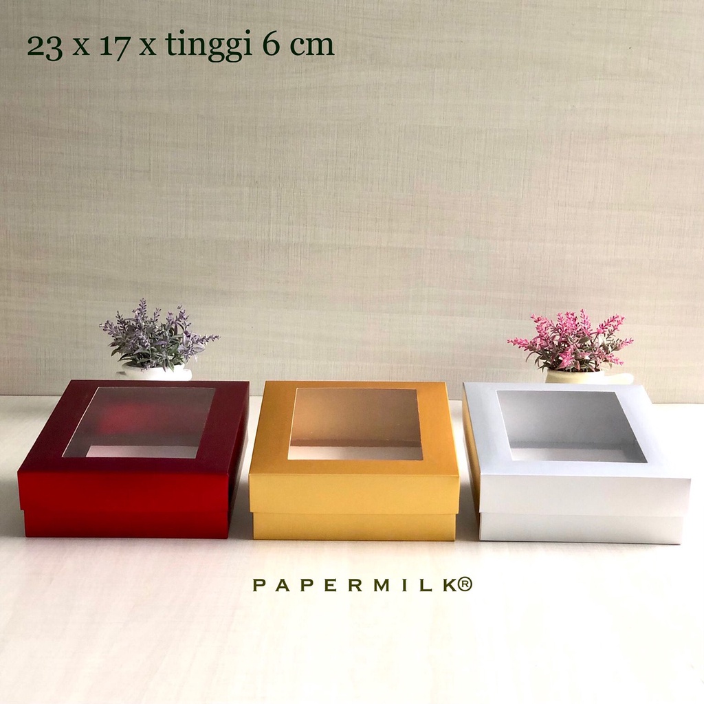 

Box 23x17x6 Kardus Mika / hampers mika/ gift box mika Warna Glossy - 1 Pcs