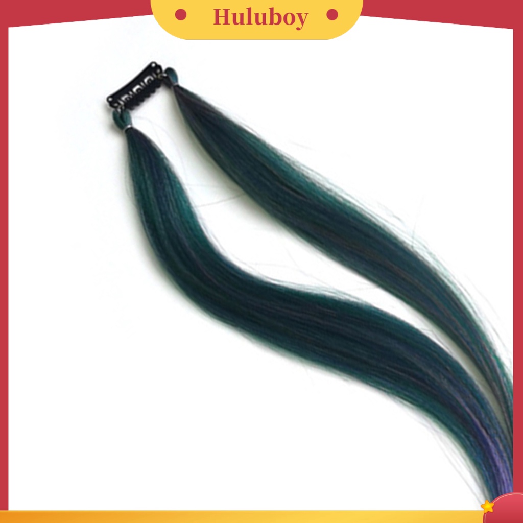 Wig Rambut Kepang Dua Lapis Warna Gradasi Anti slip Adjustable Untuk Wanita