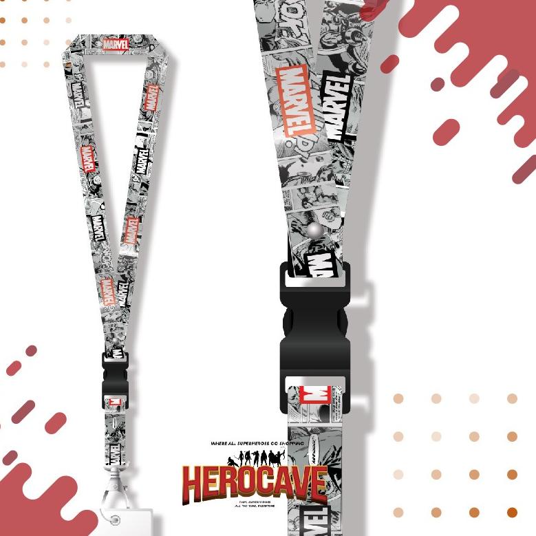 

[W-3E ✓] Lanyard Marvel/Avengers [FREE RING/KARET VAPE]Lanyard Tissue Phone, ID Name Tag-proses cepat