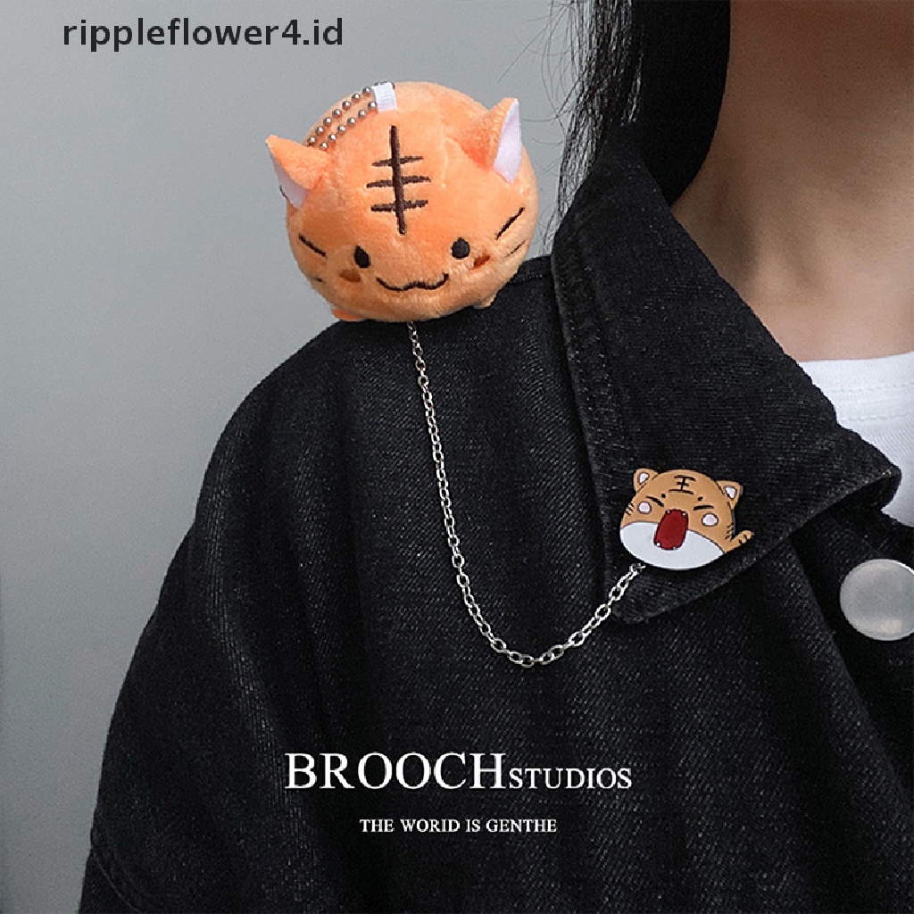 {rippleflower4.id} Boneka Hewan Bros Liontin Kartun Panda Pin Lencana Aksesoris Untuk Pria~