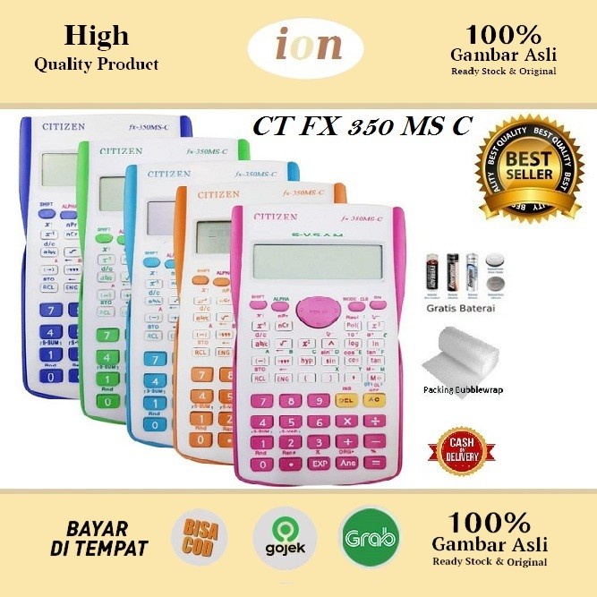 

PRODUK TERBATAS Kalkulator FX 350 MS C Calculator Ilmiah Citizen Scientific FX 350 MSC